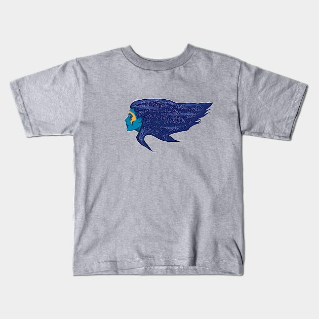 Celestial dream being Kids T-Shirt by Kyradem